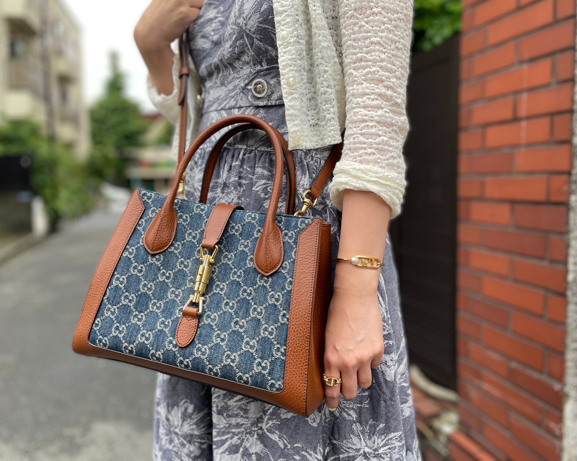 GUCCI GGパターン ハンドバッグジャッキー