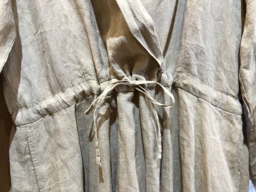 カシュクールリネンワンピースのレディース