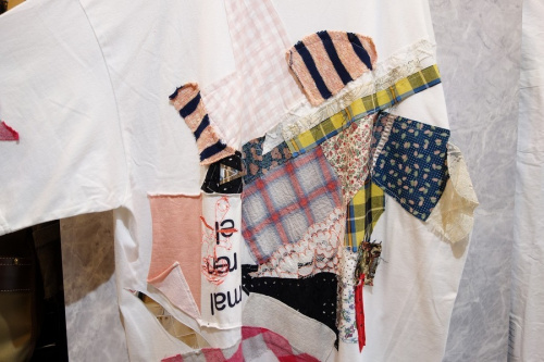 ノゾミイシグロのパッチワークTシャツワンピース