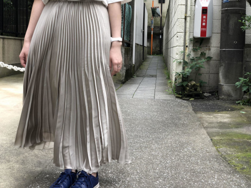 アコーディオン プリーツスカートのレディース