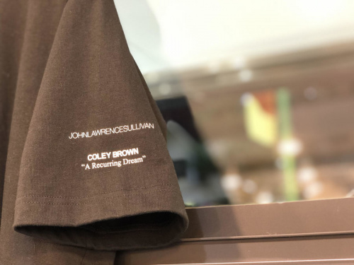 フォトバックプリントTシャツのメンズ 日本製 ブラック 黒 夏