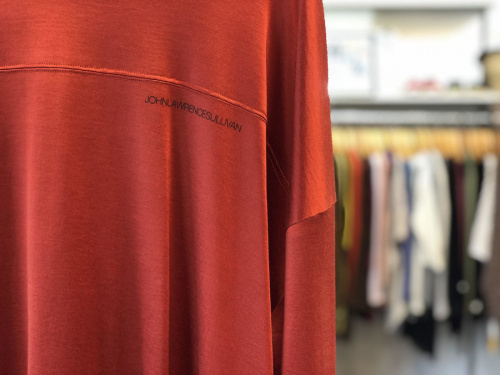 SHINY JERSEY LS FOOTBALL TOPのメンズ 長袖 ビッグシルエット