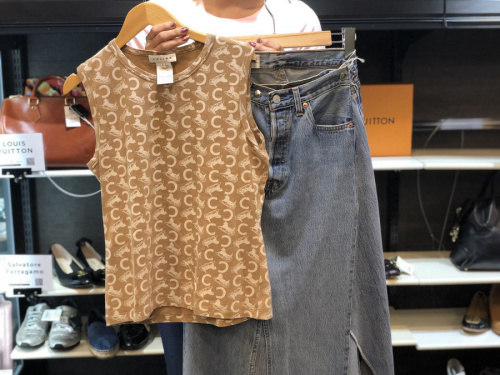 リメイクデニムスカートのレディース ラップスカート