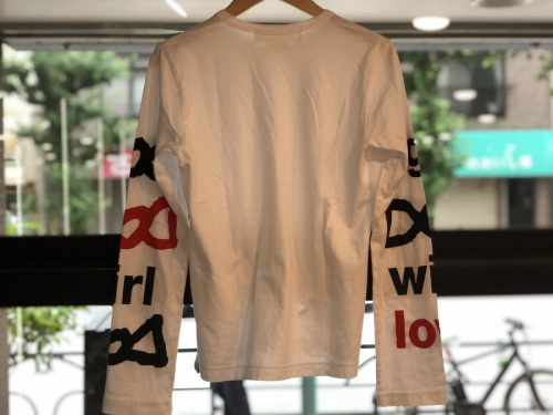 刺繍ロングスリーブカットソーのレディース ドメスティック デザイナーズ