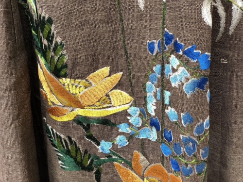 45R/フォーティファイブアール】ギマアロハ刺繍ワンピースが入荷