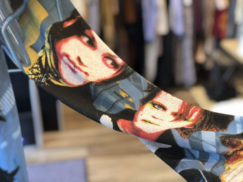 コムデギャルソン オム プリュスのプリントロングカットソー