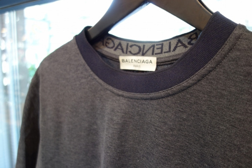 バレンシアガのS/S RIB LOGO COTTON T-SHIRT