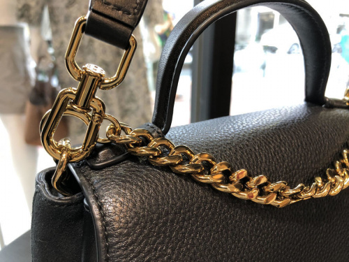 トリーバーチのKIRA MIXED MATERIAL SATCHEL BAG