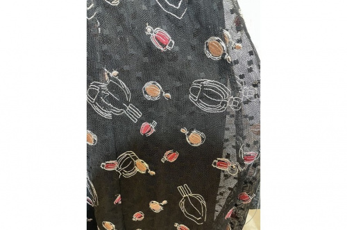 コスメ刺繍チュールスカートのレディース