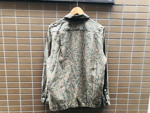 ワコマリアのAISLEY OPEN COLLAR SHIRT　ペイズリーオープンカラーシャツ