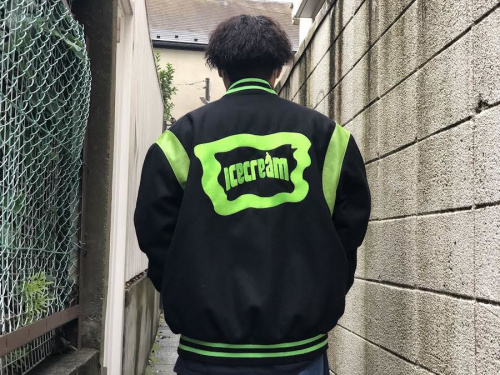 アイスクリーム×サイコワールドのVarsity Jacket