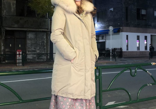 ウールリッチ×イエナのBOW BRIDGEダウンコート