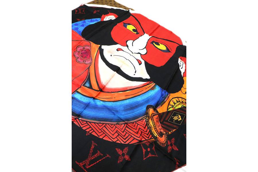 見事な ルイヴィトン×山本寛斎×永楽屋 正絹風呂敷 非売品 