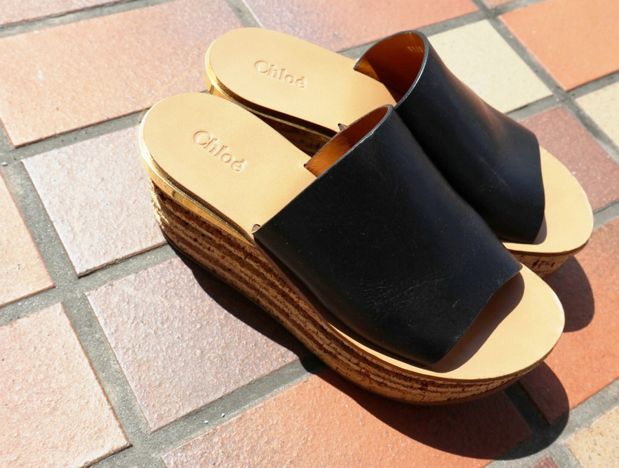 【返品?交換対象商品】靴新品】【8万以上オフ】クロエChloeカミーユCAMILLEカーフサボサンダル