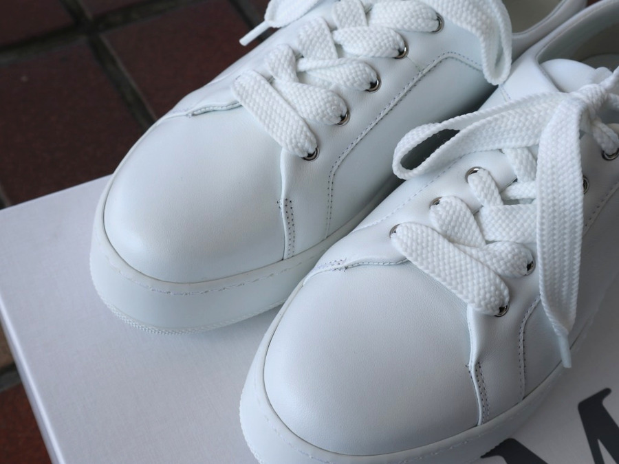 Max Mara MAX MARA マックスマーラ スニーカー MAXIV レディース カーフレザー レースアップ ローカット シューズ 靴  006/BIANCO : インポートセレクトmusee - 通販 - Yahoo!ショッピング