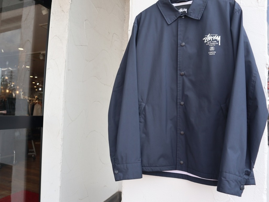 STUSSY/ステューシー】WORLD TOURコーチジャケット入荷いたしました