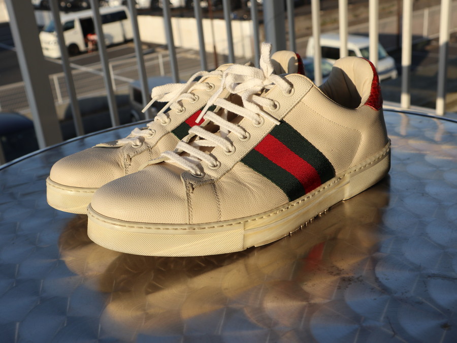 買取強化ブランド【GUCCI/グッチ】シェリーラインローカットスニーカー 