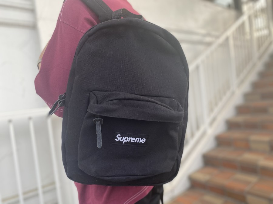 Canvas Backpack 黒 Supreme