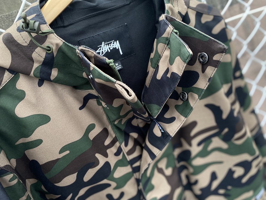 ランプ stussy ステューシー ミリタリージャケット フード ファー bc158aaf6e53c35343515bc100bb98