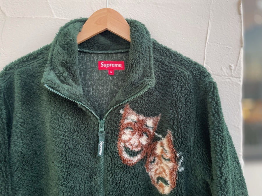 最安値 supreme drama mask fleece jacket