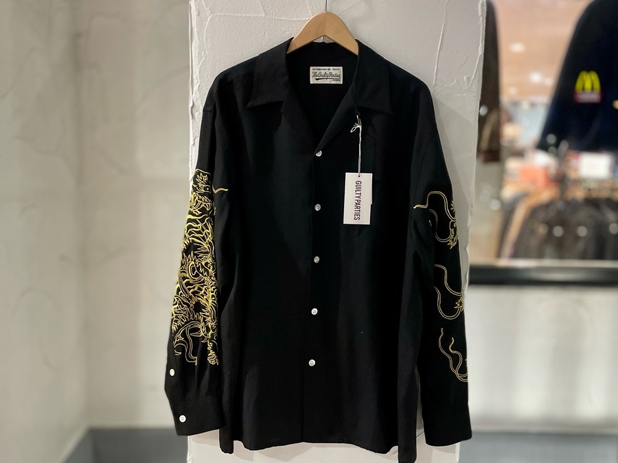 WACKO MARIA TIM LEHI ワコマリア アロハシャツ Lサイズ 黒 WACKO MARIA ワコマリア x TIM LEHI ティム リーハイ 22SS S/S