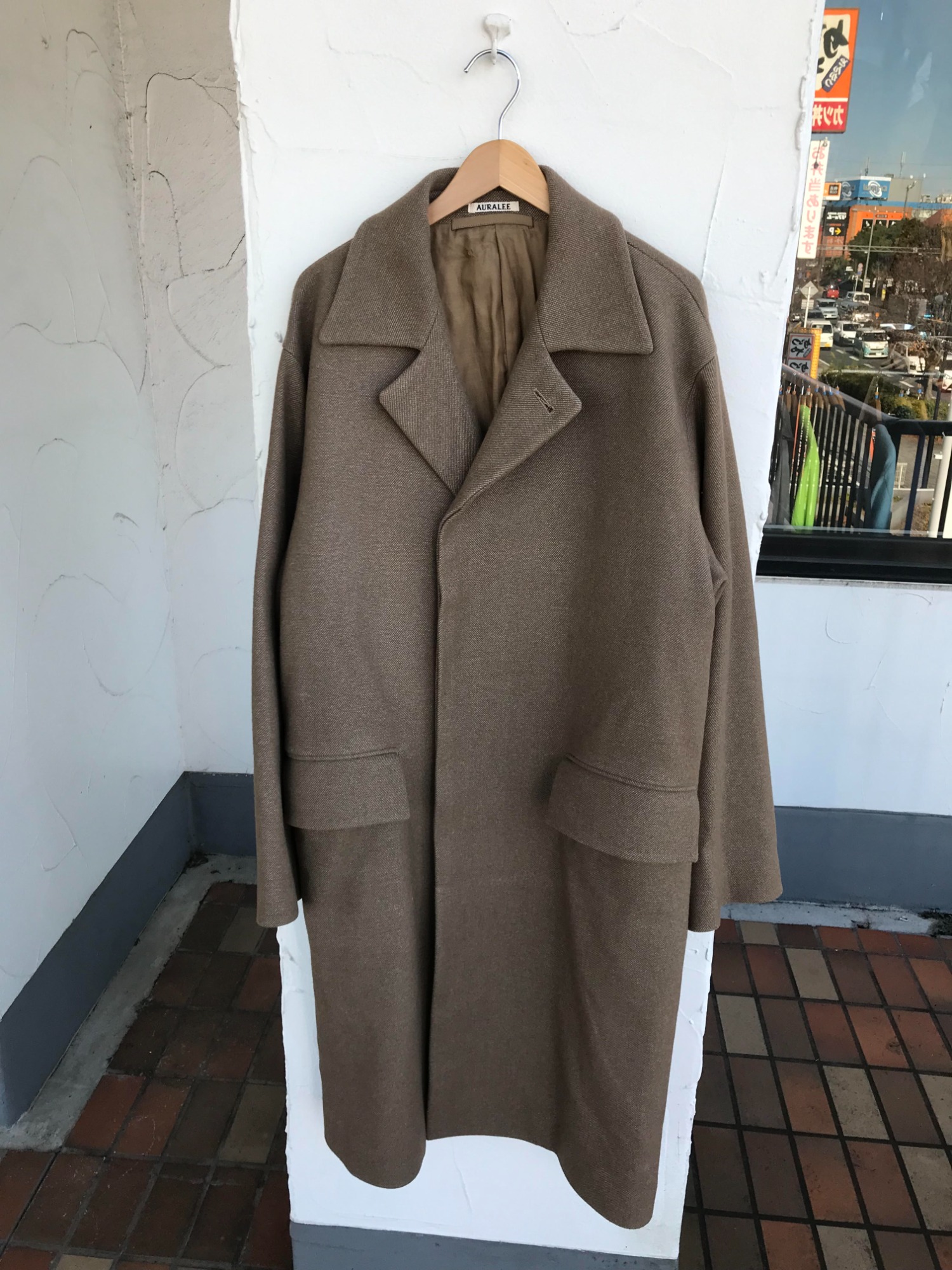 AURALEE/オーラリー】より WOOL SILK MELTON SOUTIEN COLLAR COAT