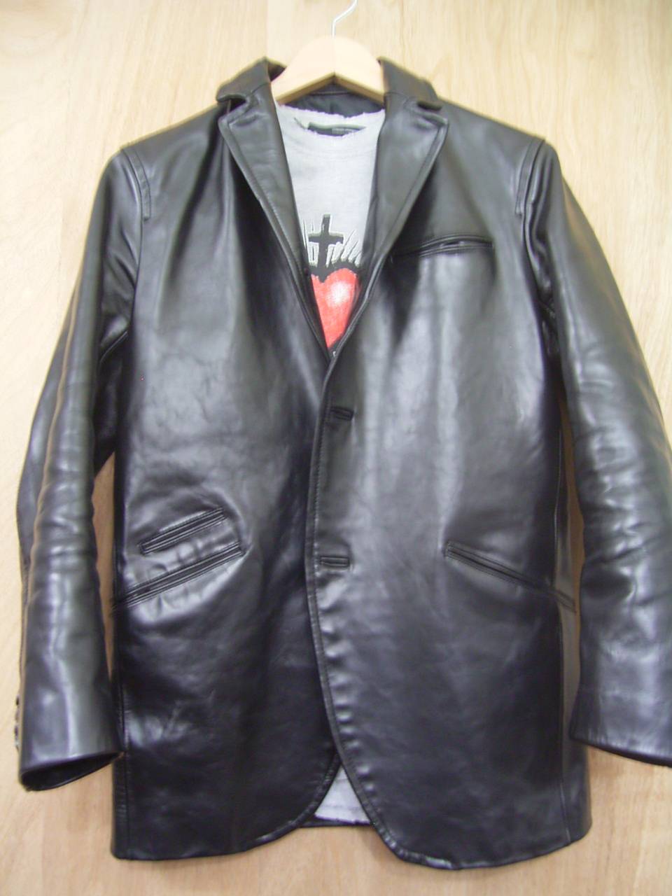 タブロイドニュース レザーテーラードジャケット 買取 （千葉稲毛  
