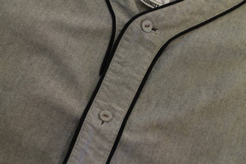 長袖シャツのコットンベースボールシャツ