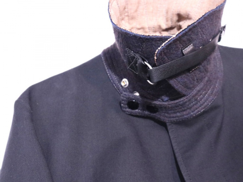 メゾンマルタンマルジェラのカラー切替ステンカラーコート