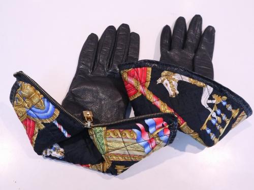 カデナチャームレザーグローブのレディース