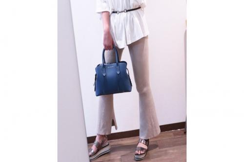 レザーサッチェルバッグのレディース