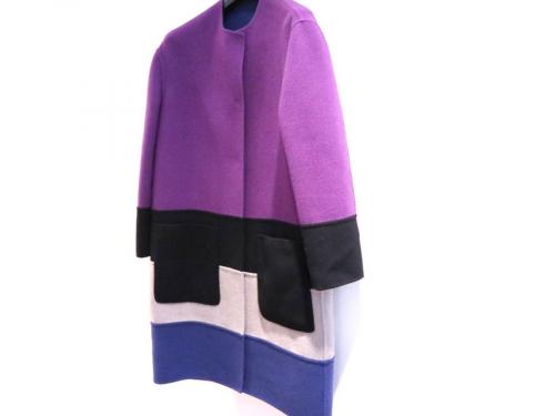 ボッテガベネタのモナリザ マルチカラー カシミア コート