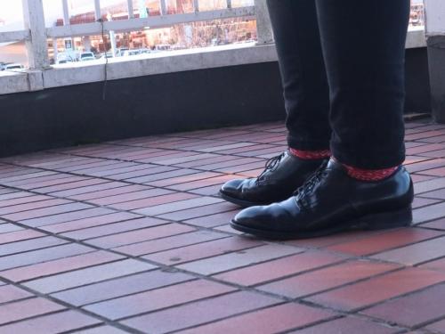 オールデン×シップスのプレーントゥー