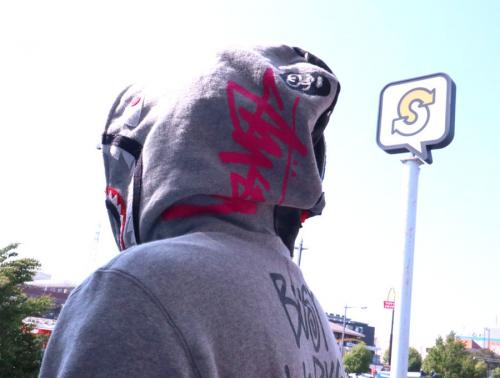 シャークジップパーカーのメンズ