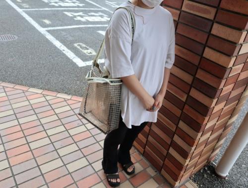 ビューティフル　ピープルのロゴテープビニール2WAYバッグ