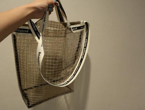 ロゴテープビニール2WAYバッグのレディース