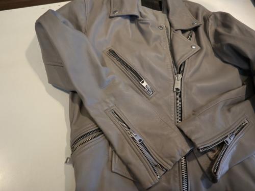 オーバーサイズバイカージャケットのレデイース