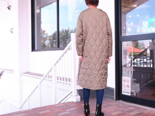 キルティングコートのレデイース