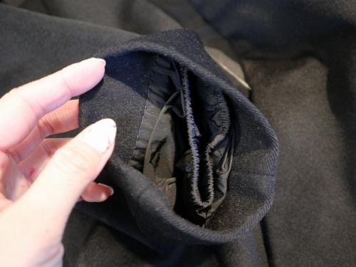 エス マックスマーラのカシミヤ混フーデッドコート