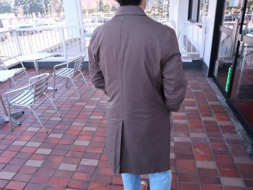 ダーバンのライナー付きステンカラーコート