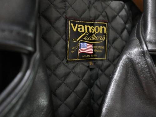 バンソンのダブルライダースジャケット