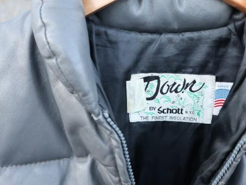 レザーダウンジャケットのメンズ