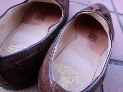 サンダースのスウェードシューズ