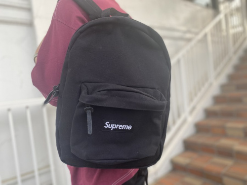 Brand New Supreme Canvas Backpack - Black - Fall/Winter 2021