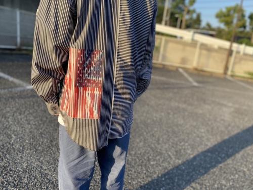 ストライプシャツのメンズ