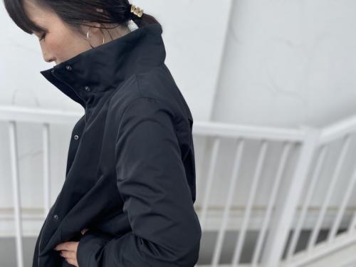 2WAYナイロンフーデッドコートのレデイース