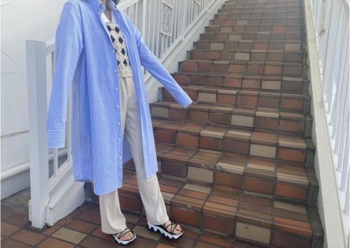 シャツワンピースのレディース