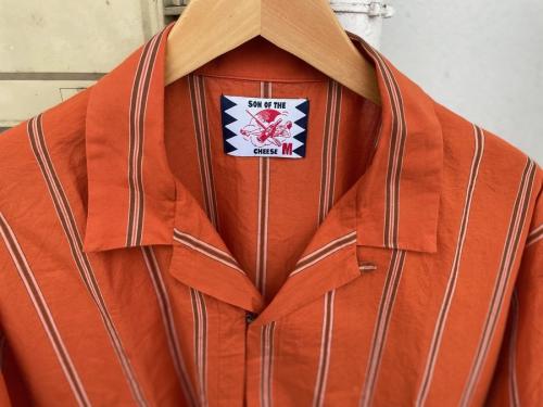 ストライプホックシャツのメンズ