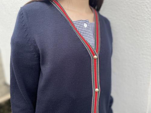 グッチのメリノウールニットカーディガン