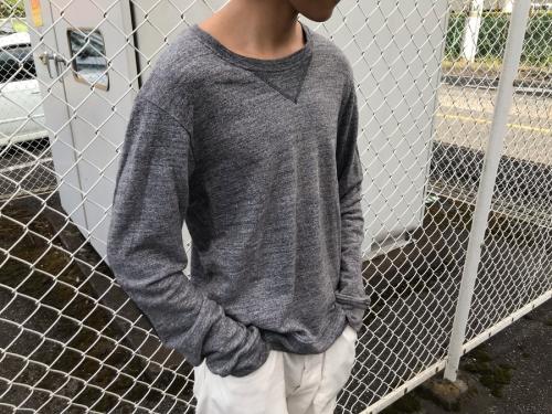 メゾンマルジェラ 14のエルボーパッチVガゼットクルーネックスウェット